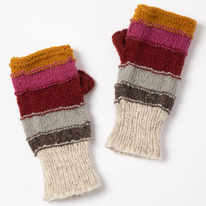 Bold Stripes Hand Knit Hand Warmers