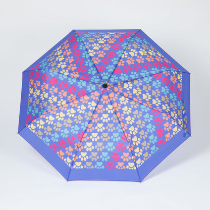 Rainy Day Paw Print Umbrella