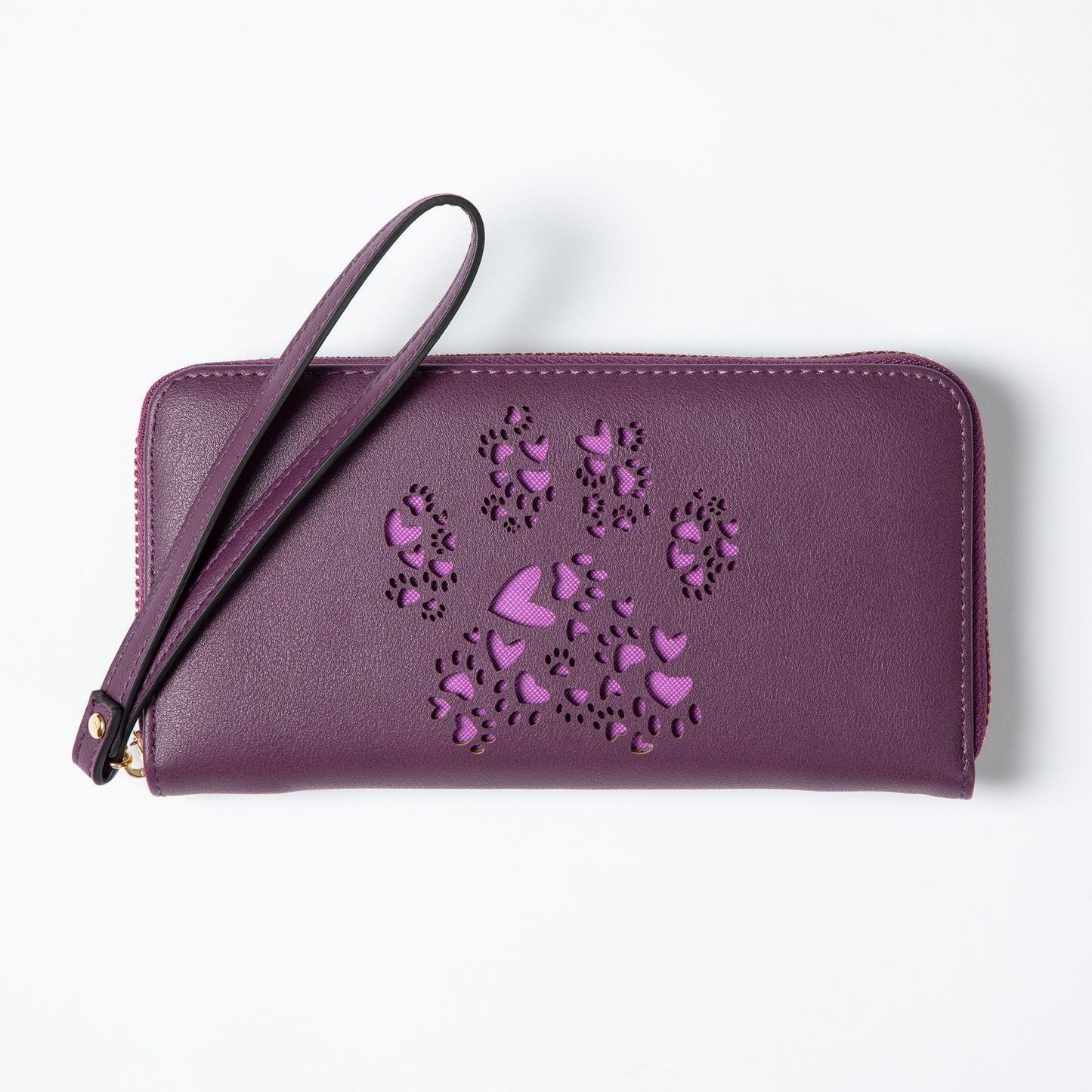 Pawfect Heart Cut-Out Wallet Wristlet