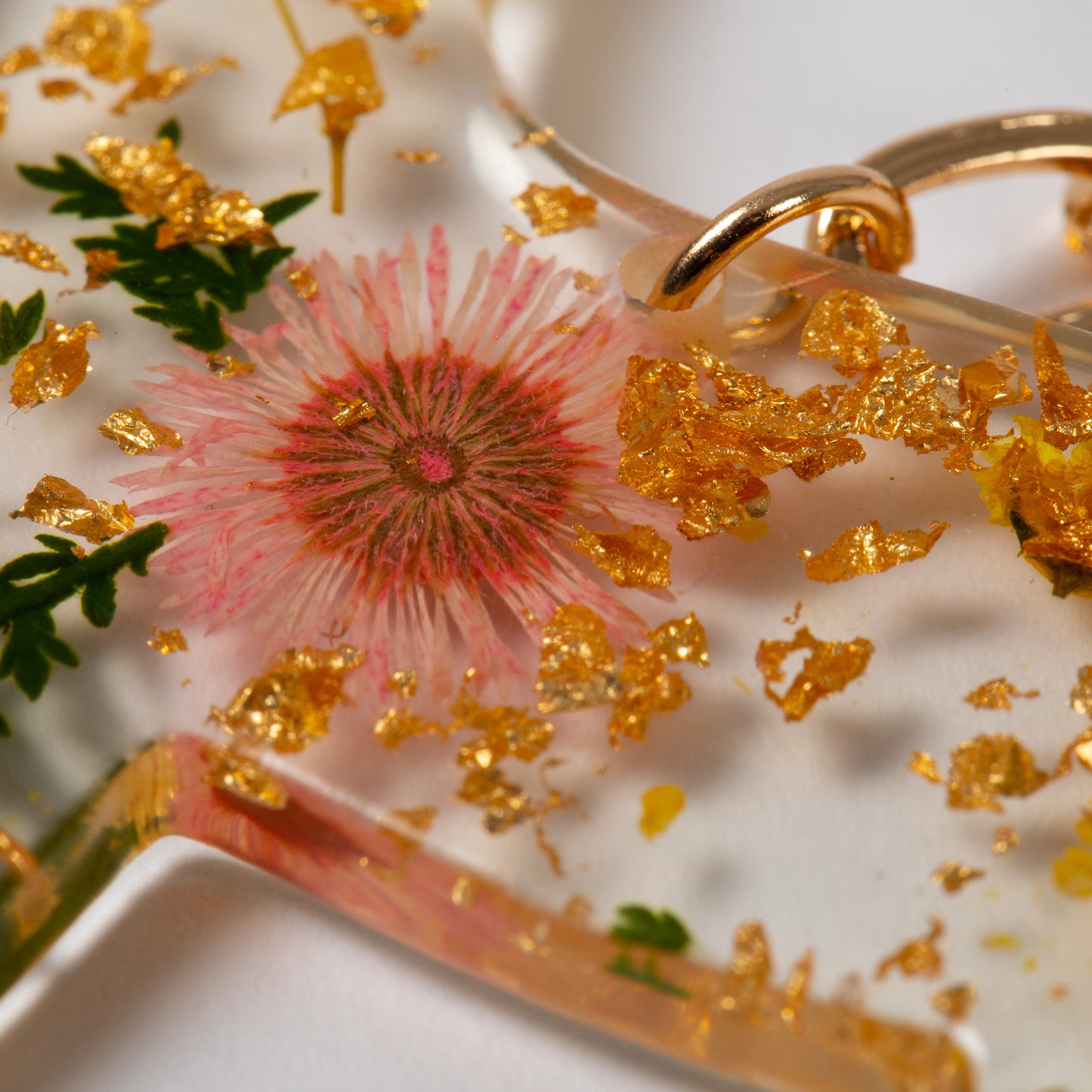 Real Flowers Glamorous Pet Keychain