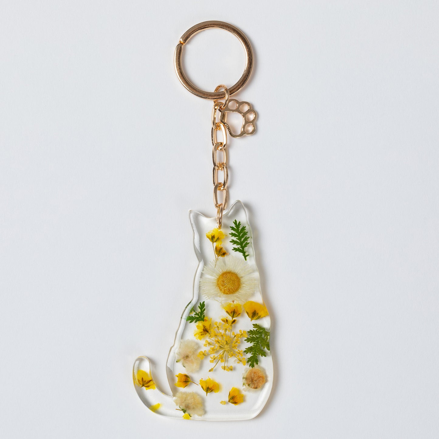 Real Flowers Glamorous Pet Keychain