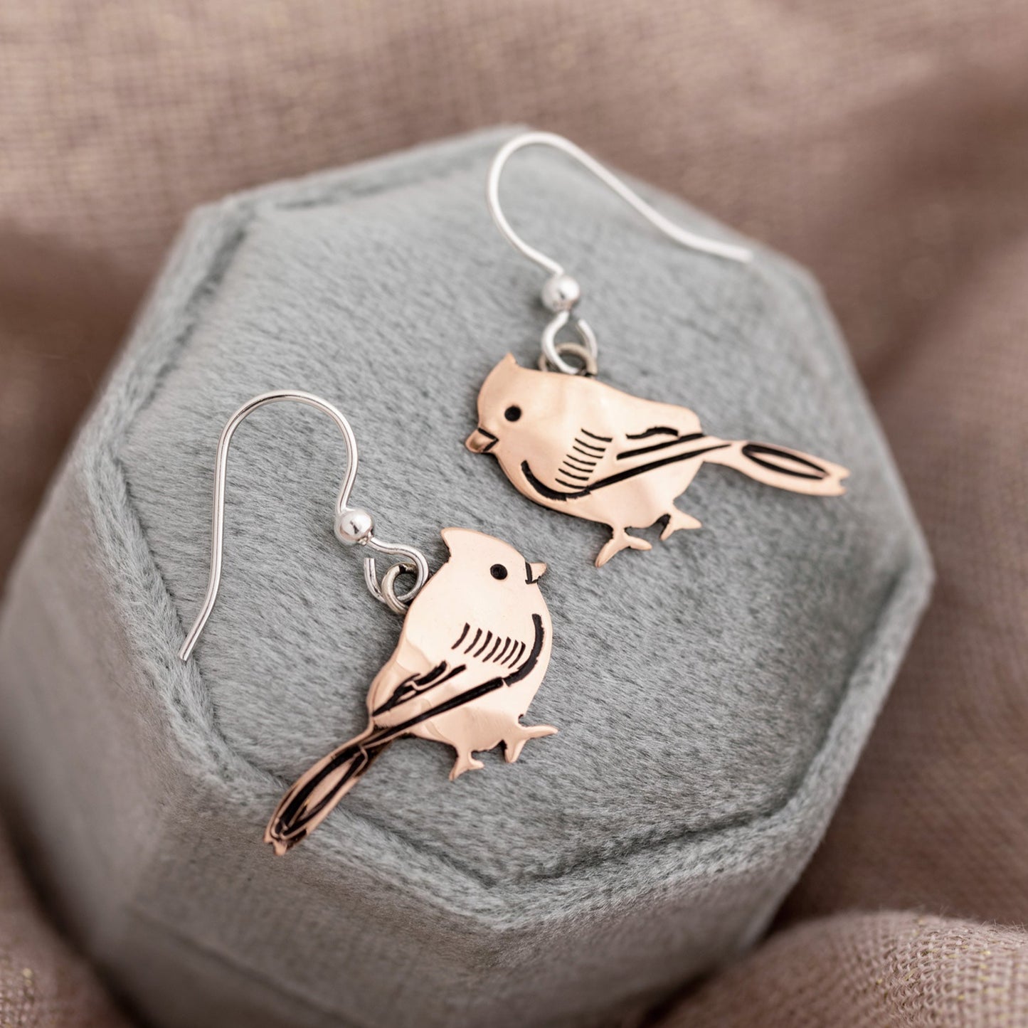 Cardinal Mixed Metal Earrings