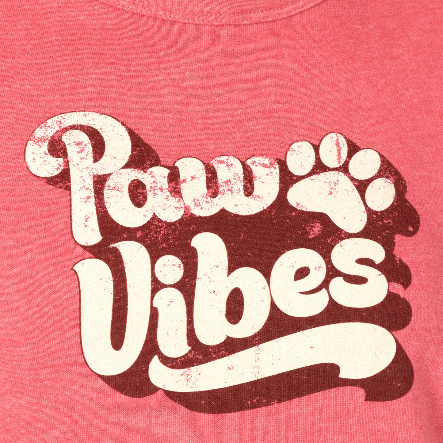 Paw Vibes Stripe Crew Neck Sweatshirt