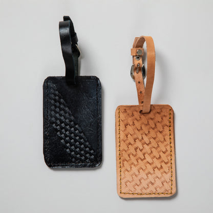 Iraqi Leather Luggage Tag