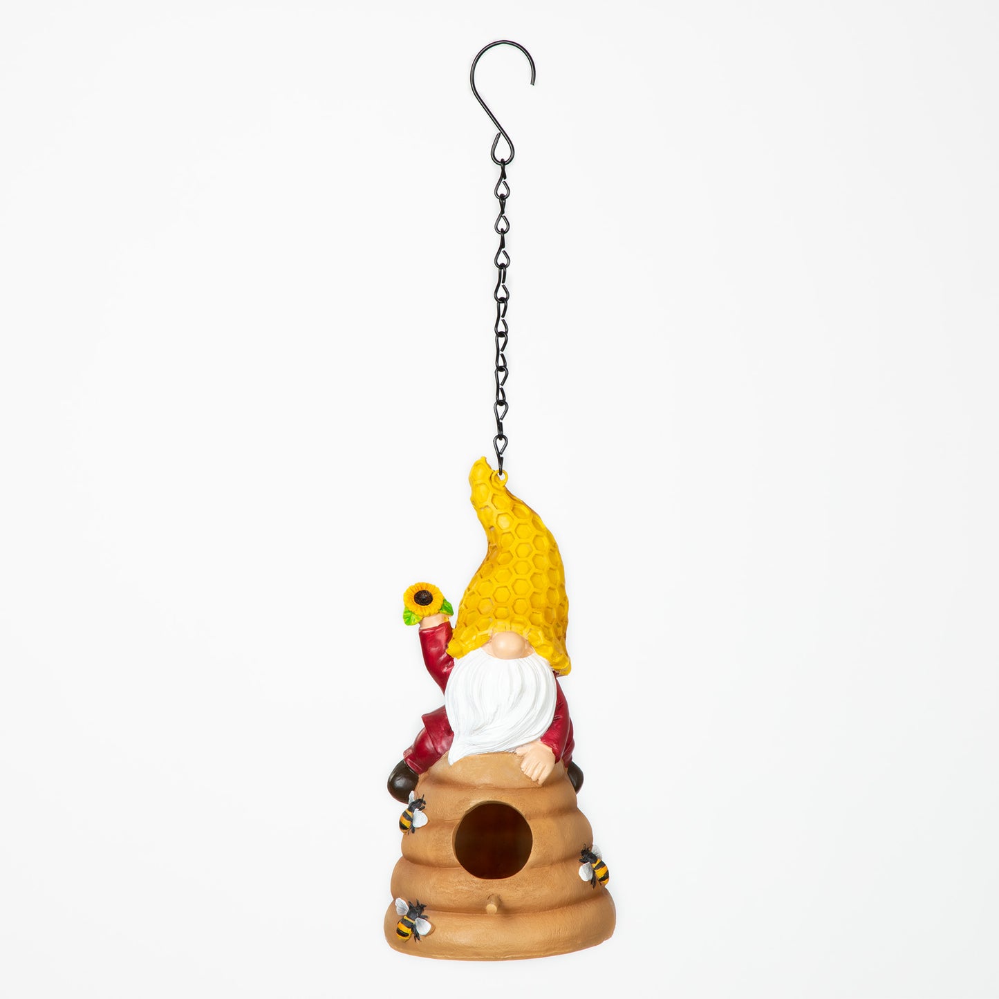 Honeycomb Gnome & Beehive Bird House