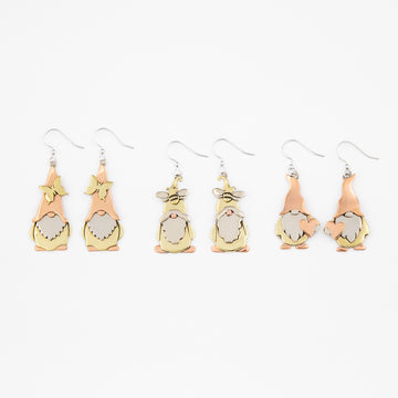 3 Designs Springtime Gnome Earrings | Fair Trade