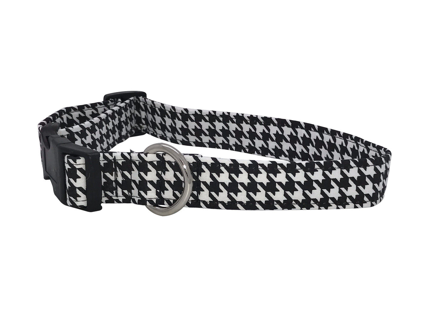 Black & White Houndstooth Breakaway Cat Collar