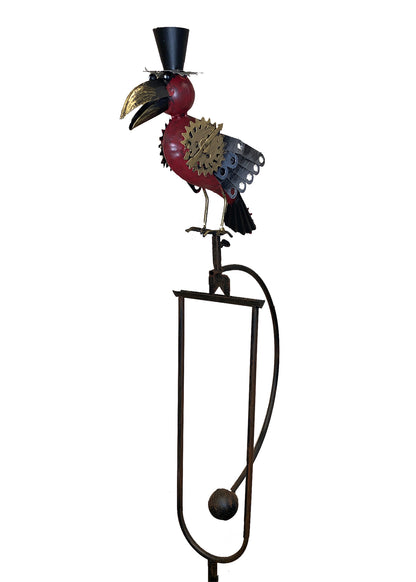 Steampunk Bird Rocker w/Top Hat