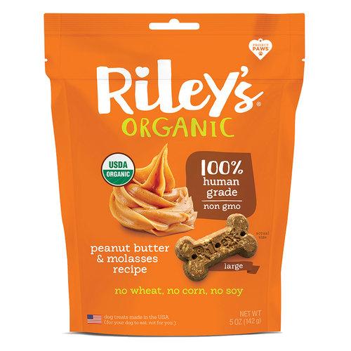 Riley's Organic - Riley's Organic Peanut Butter And Molasses Dog Treats