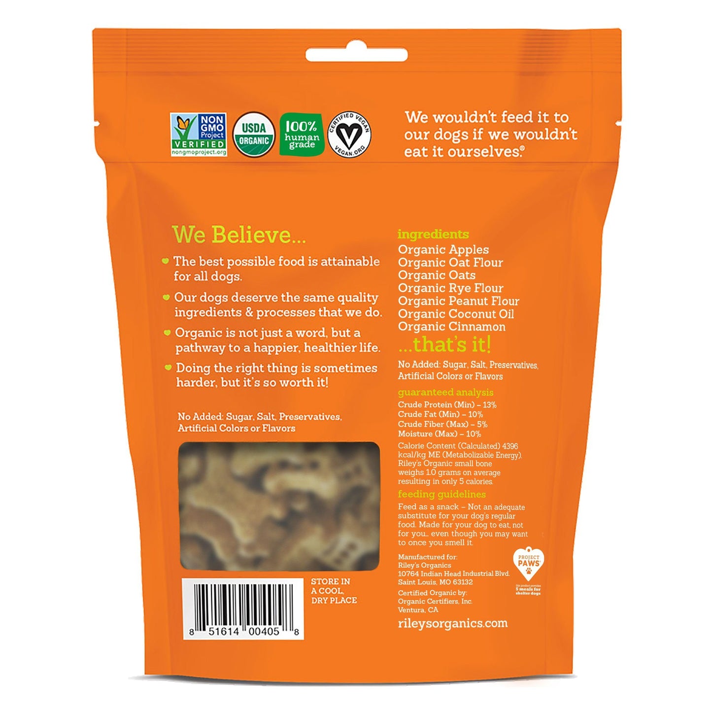 Riley's Organic - Riley's Organic Tasty Apple Dog Treats