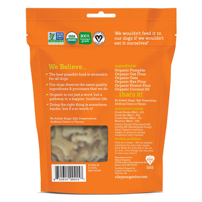 Riley's Organic - Riley's Organic Pumpkin And Coconut Dog Treats