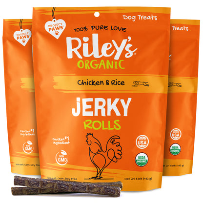 Organic Chicken & Rice Jerky Rolls