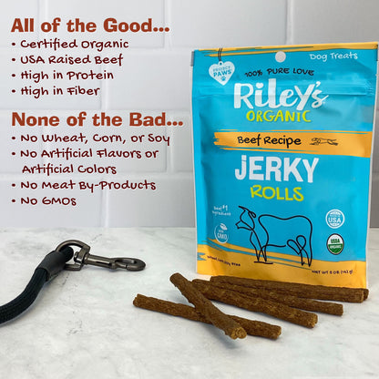 Organic Beef Jerky Rolls - 3 Pack