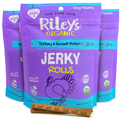 Organic Turkey & Sweet Potato Jerky Rolls