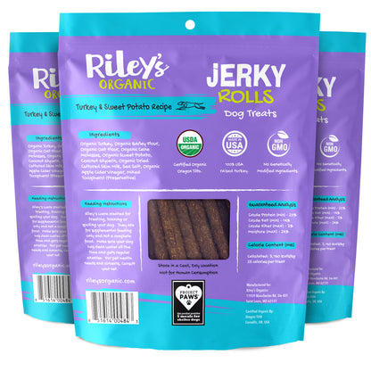 Organic Turkey & Sweet Potato Jerky Rolls