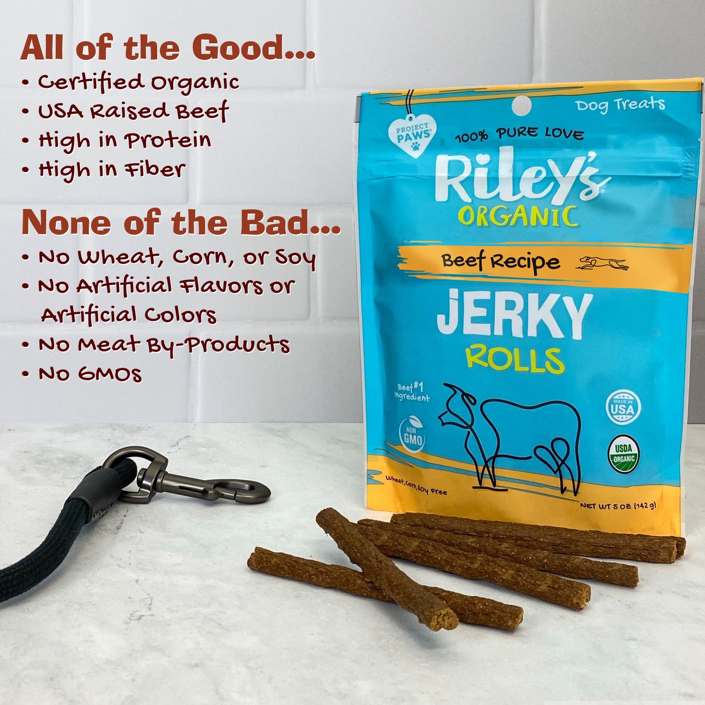 Organic Beef Jerky Rolls