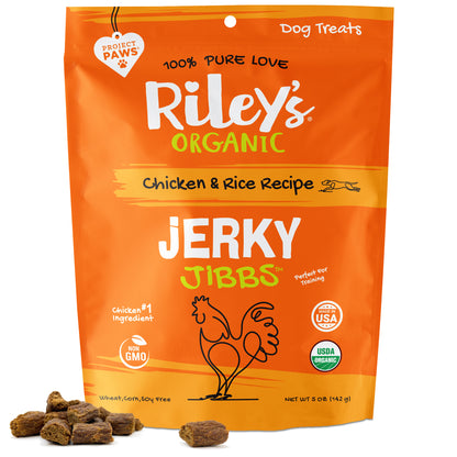 Organic Chicken & Rice Jerky Jibbs