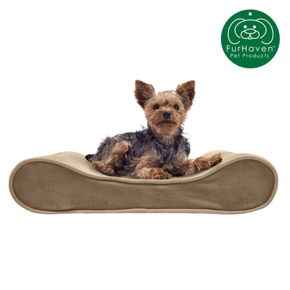 FurHaven Orthopedic Microvelvet Luxe Lounger Pet Bed