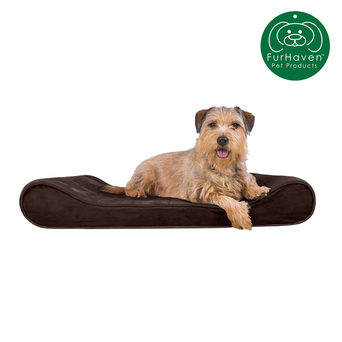 FurHaven Orthopedic Microvelvet Luxe Lounger Pet Bed