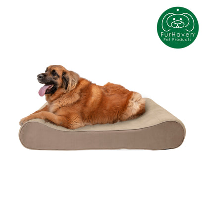 FurHaven Orthopedic Microvelvet Luxe Lounger Pet Bed