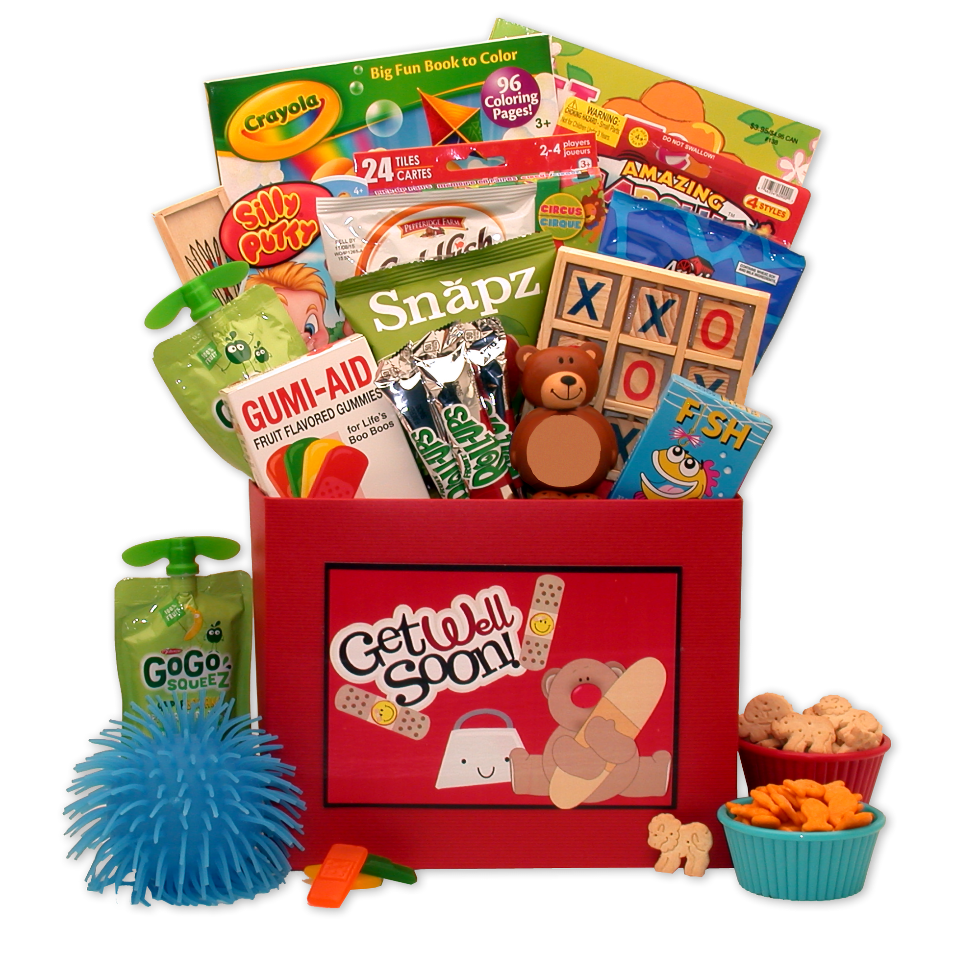 Tonsillectomy Gift Kids GET WELL GIFT Basket, Care Package For A