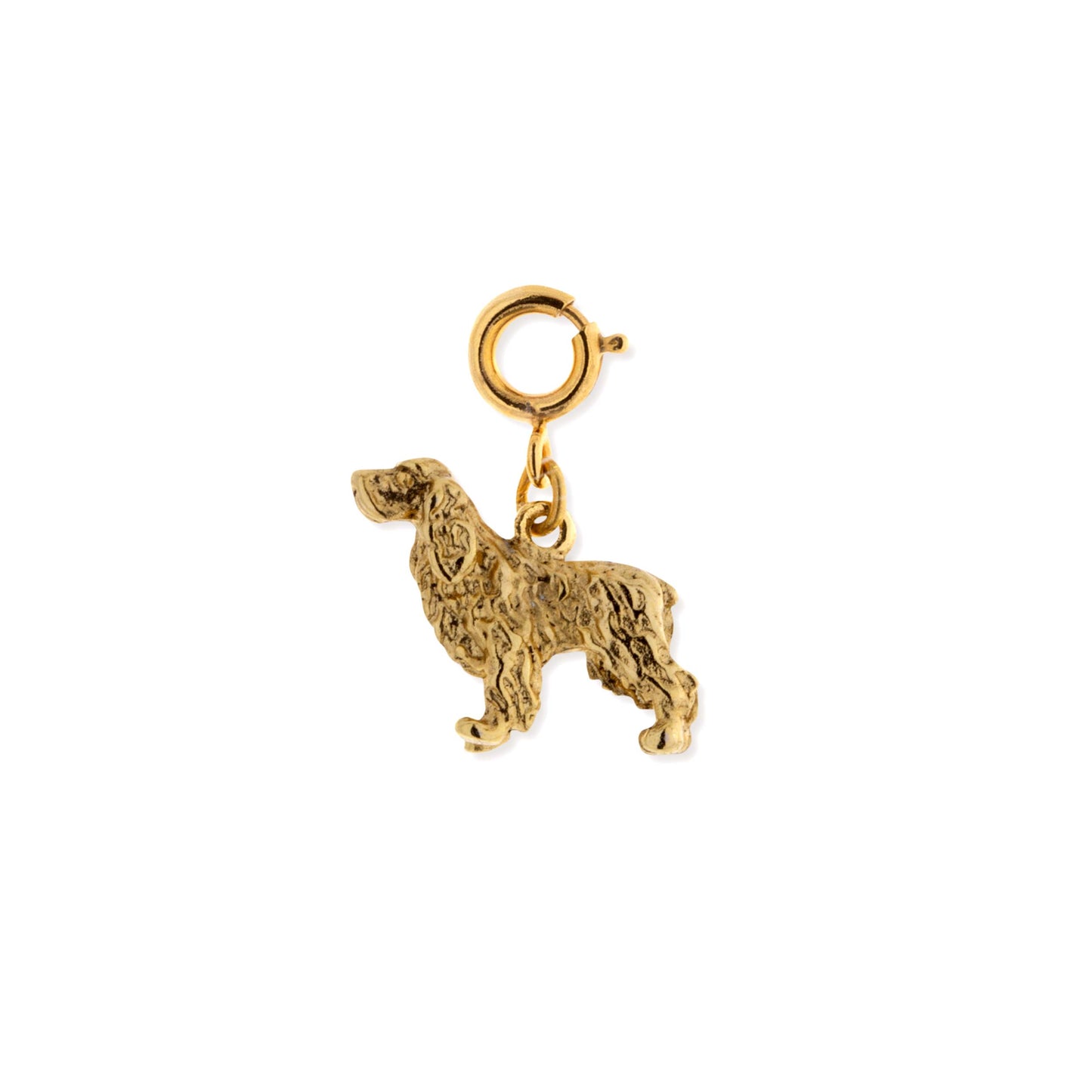 1928 Jewelry&reg; 14K Gold Dipped English Springer Spaniel Dog Charm