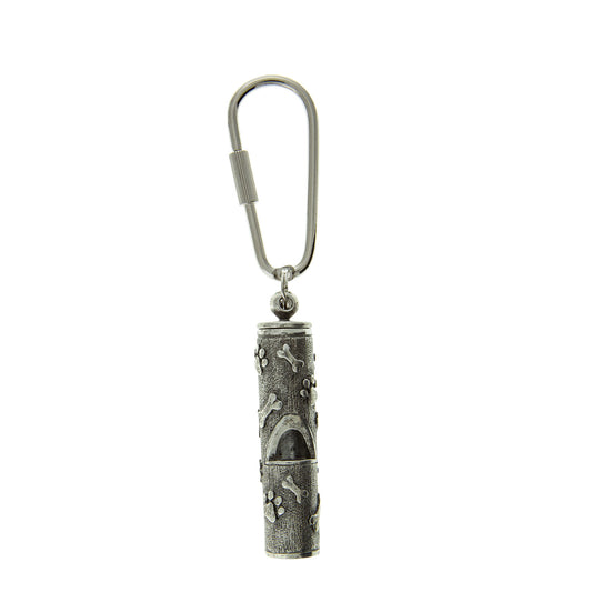 1928 Jewelry&reg; Pewter Paw And Bone Whistle Key Fob