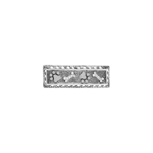 1928 Jewelry&reg; Pewter Paw And Bones Bar Pin