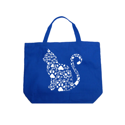 Cat Claws - Large Word Art Tote Bag