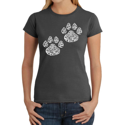 Cat Mom  - Women's Word Art T-Shirt