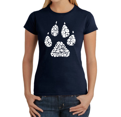 Dog Mom  - Women's Word Art T-Shirt