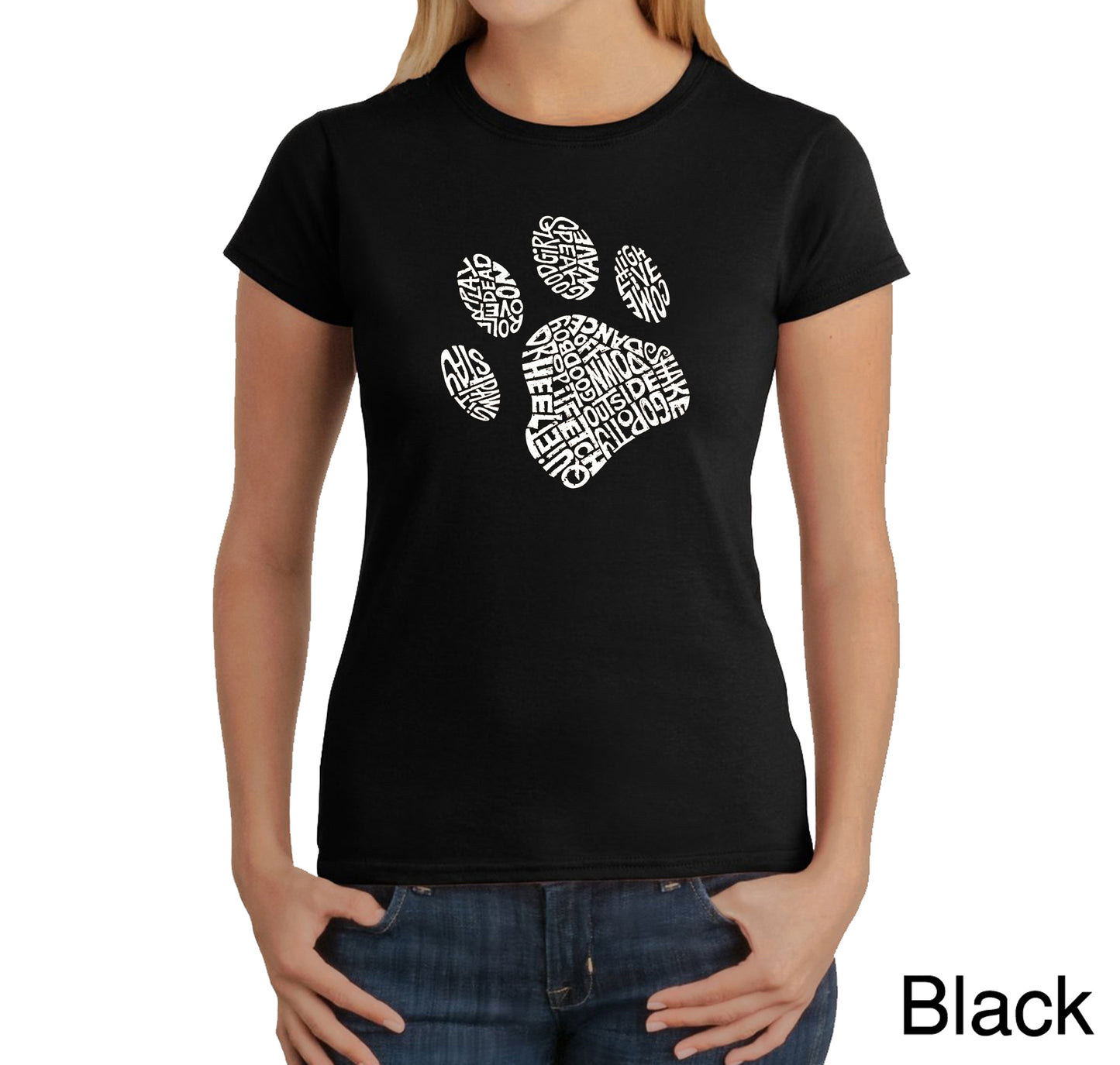 Dog Paw  - Women's Word Art T-Shirt