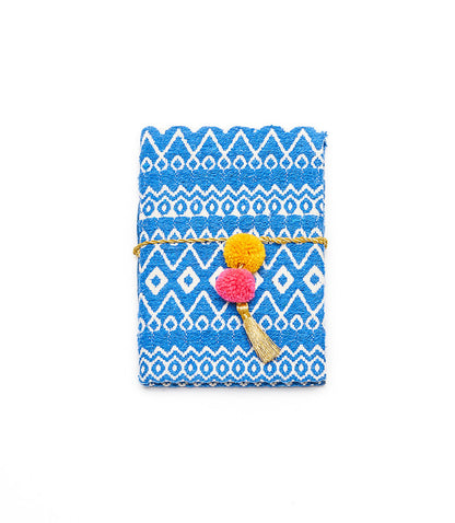 Hana Pom Pom Journal - Blue