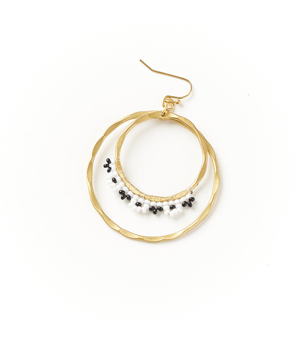 Kalapriya Earrings - Stripe Hoops