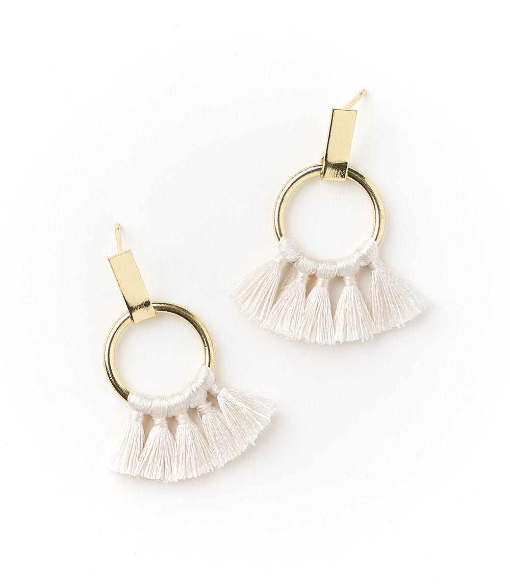 Danu Earrings - Pearl Hoop