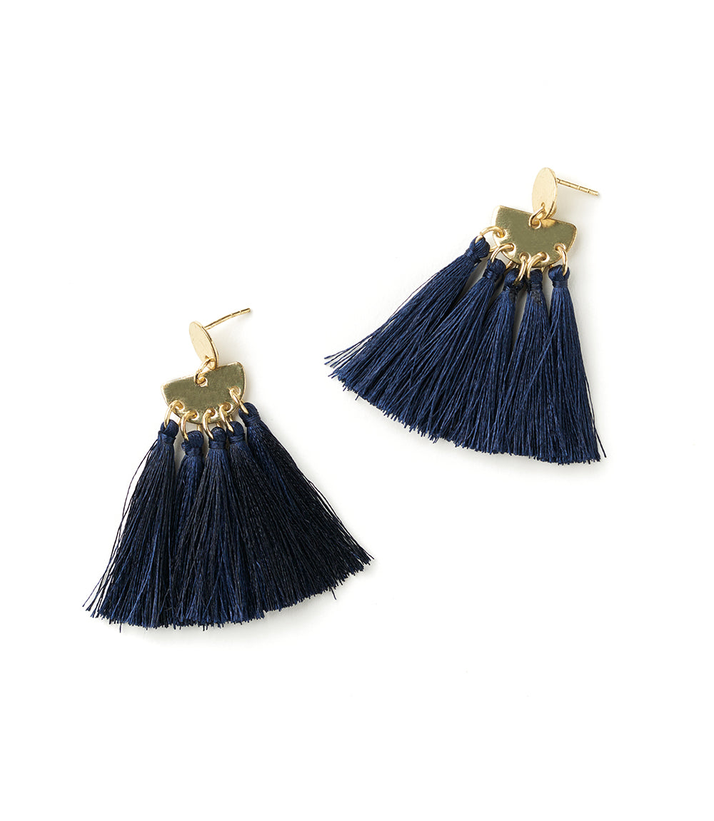 Danu Earrings - Lush Navy