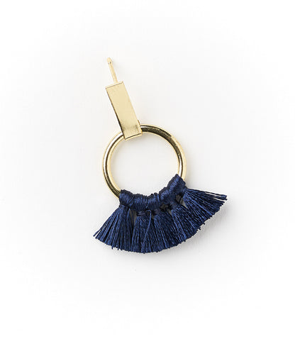 Danu Earrings - Navy Hoop