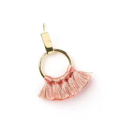 Danu Earrings - Coral Hoop