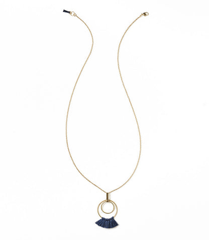 Danu Necklace - Navy Hoop