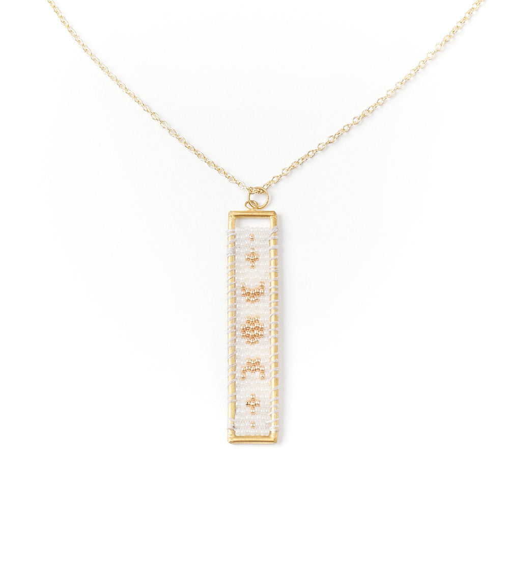 Adiya Woven Necklace - Lunar Light