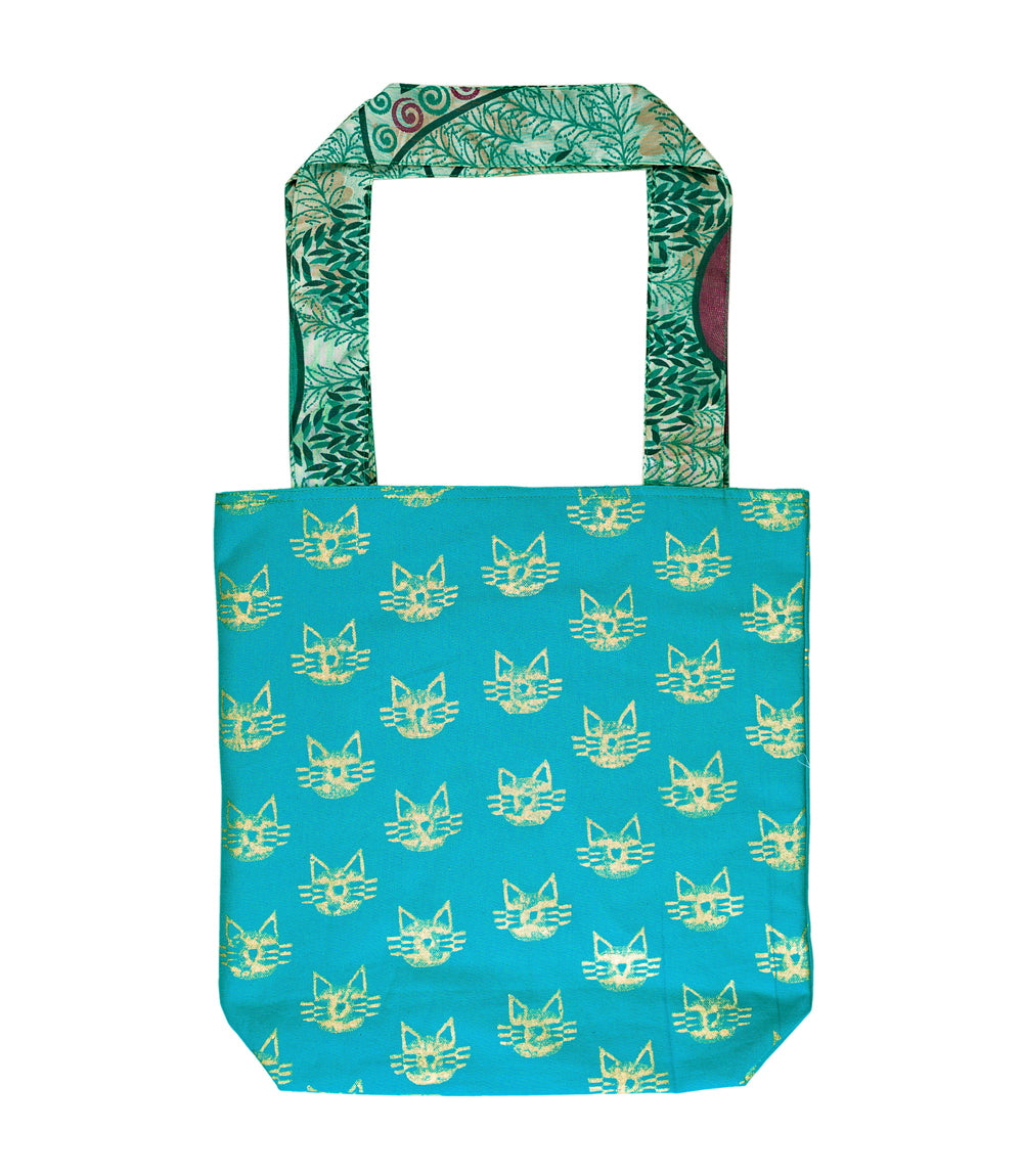 Metallic Print Tote