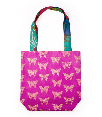 Metallic Print Tote