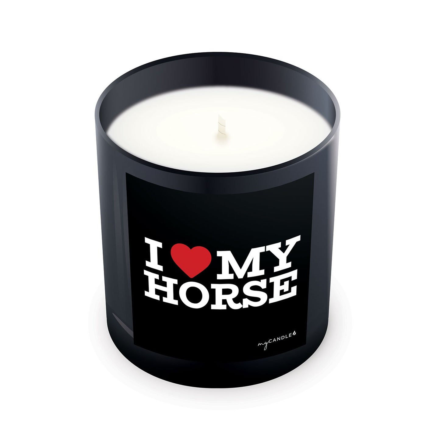 I Heart My Horse Candle