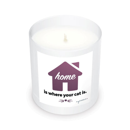 Home Is Where Your Cat Is Candle