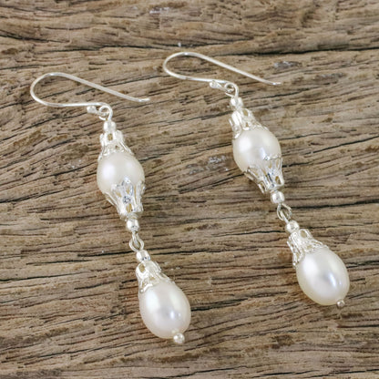 Clouds Freshwater Pearl Earrings