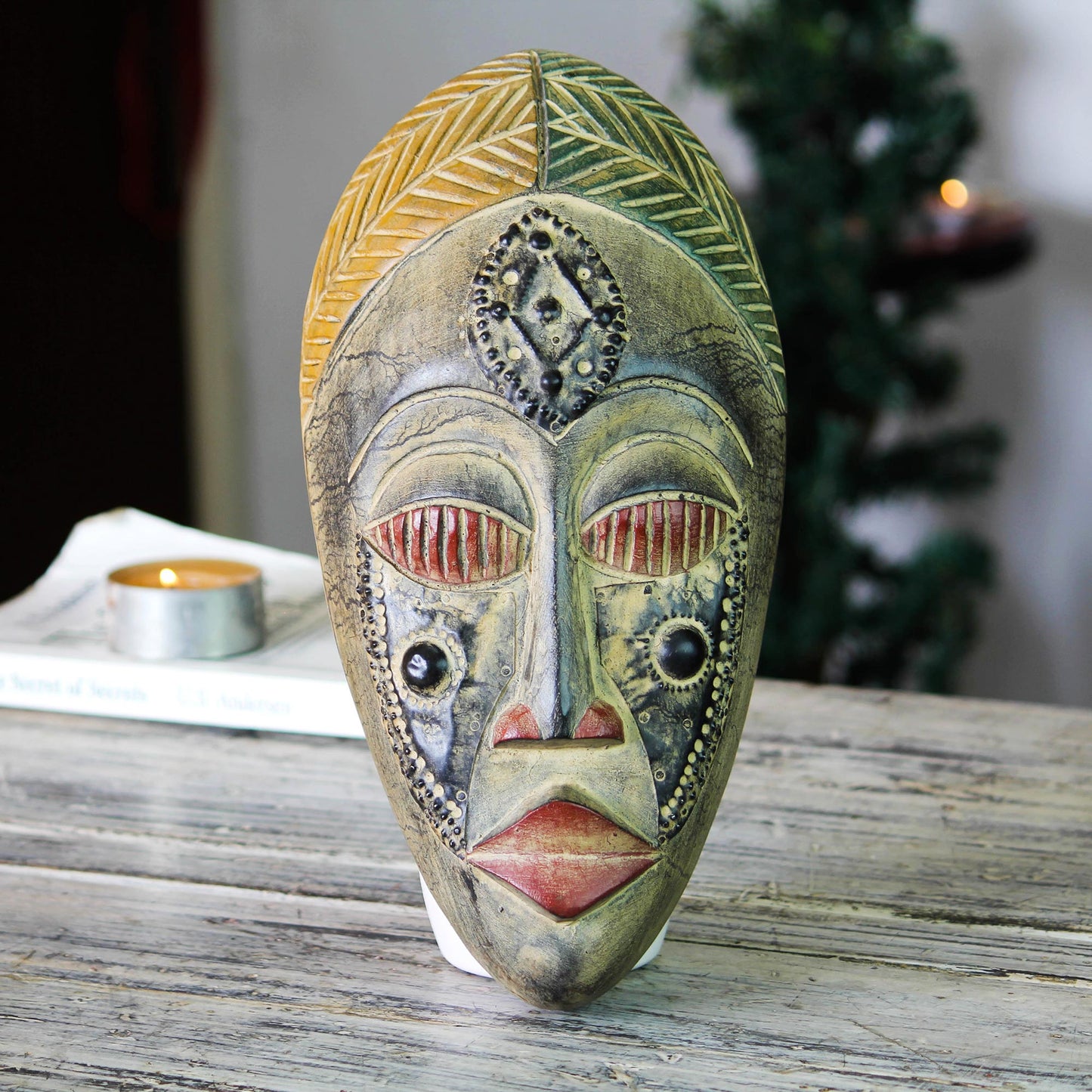 Royal Presence Hand Crafted Wood Mask