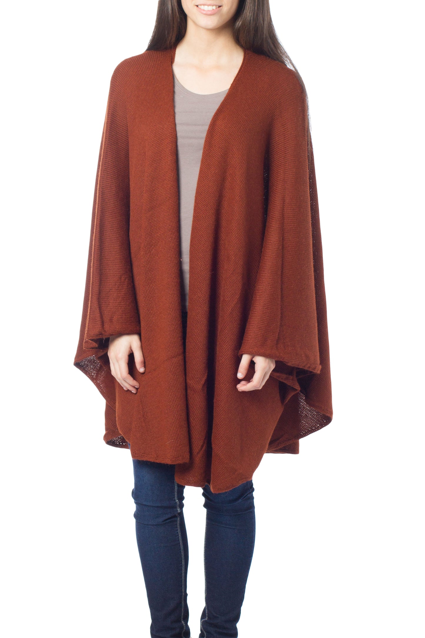Autumn Russet Alpaca Blend Wrap