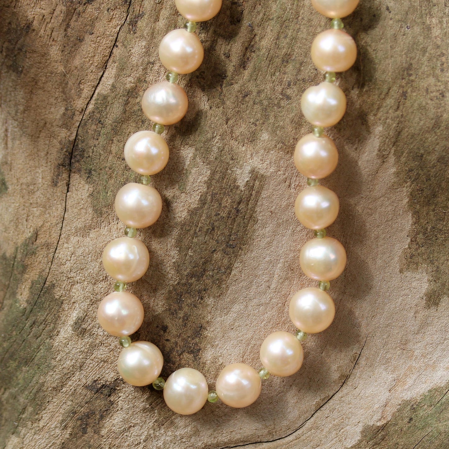 Pink Sea Breath Pearl Bridal Necklace