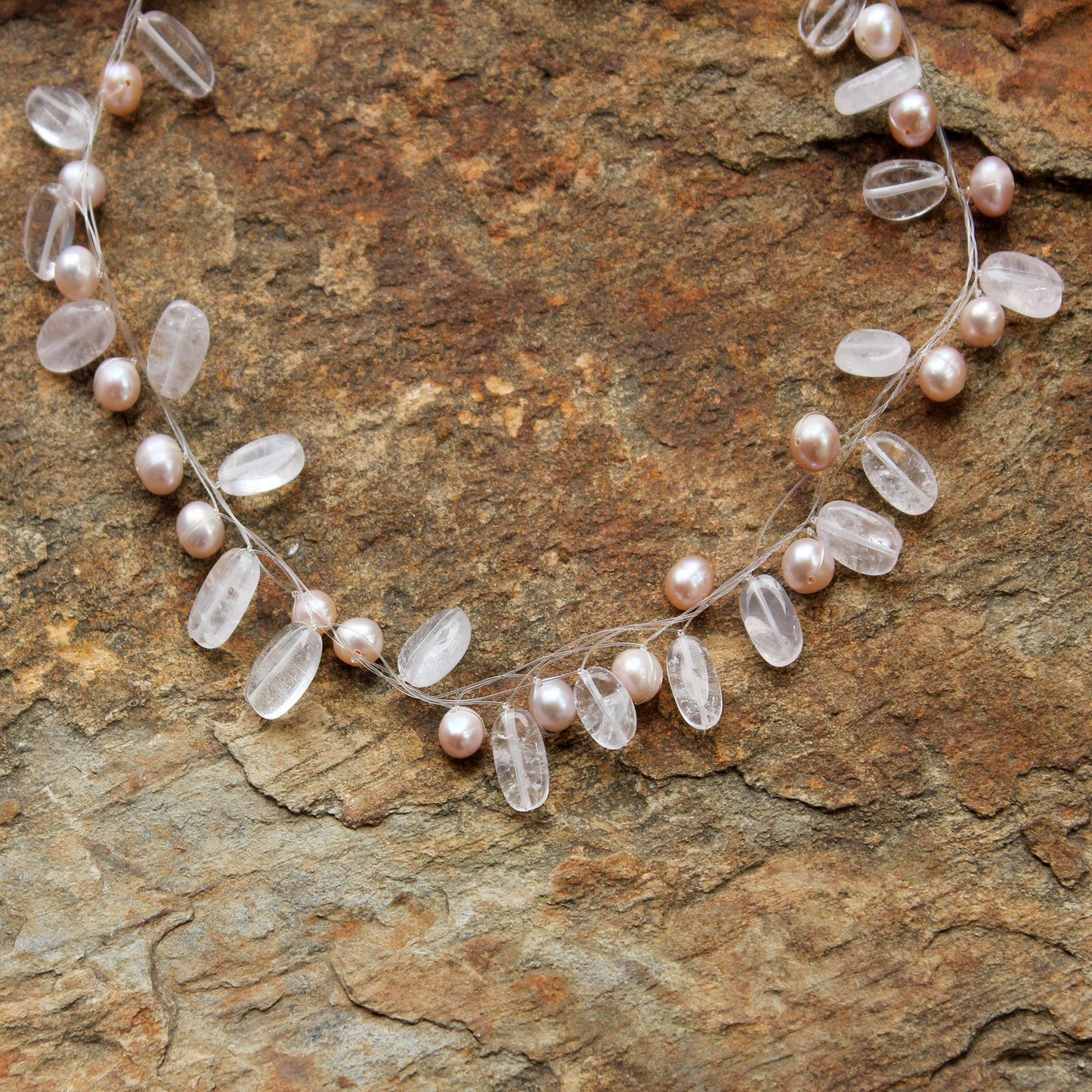 Ethereal Pearl Beaded Necklace