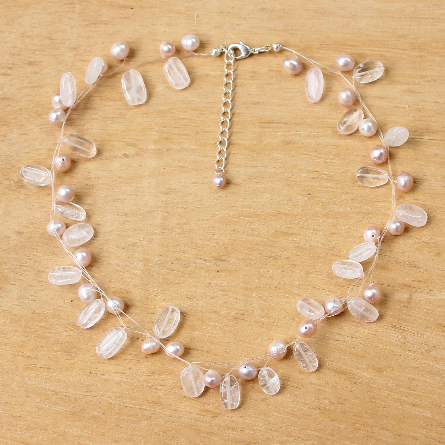 Ethereal Pearl Beaded Necklace